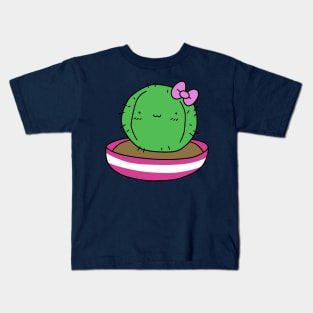 Pretty Potted Cactus Kids T-Shirt